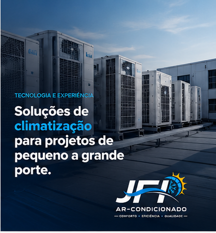 Sistemas VRF instalados em cobertura