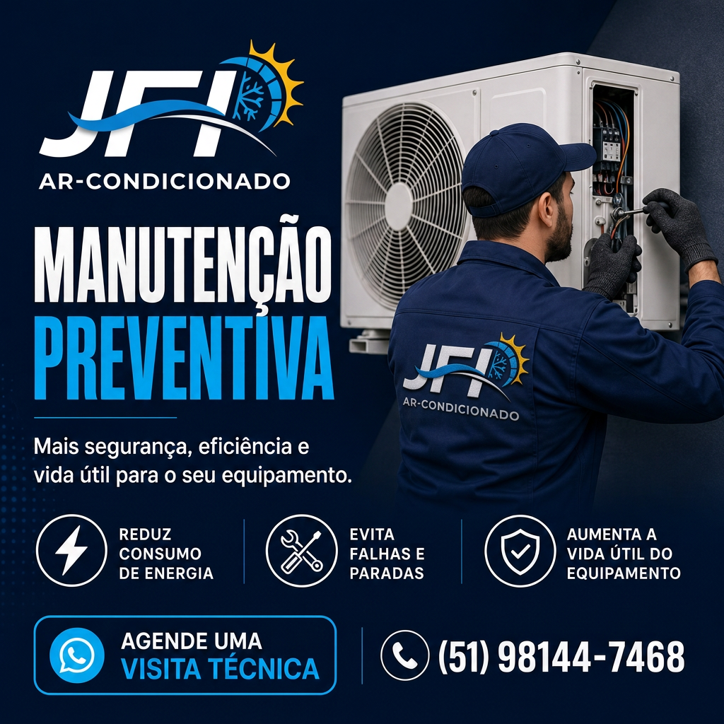 Manutenção preventiva em condensadora