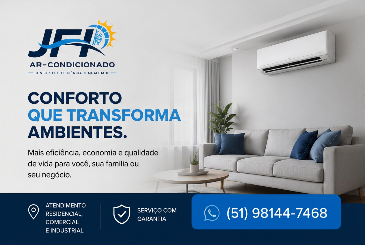 Ambiente residencial climatizado pela JFI